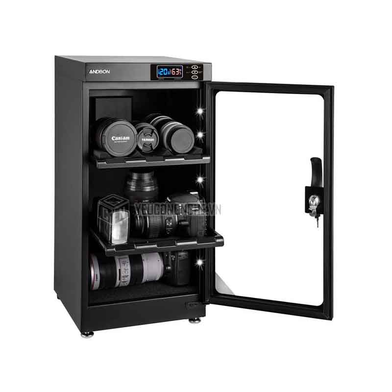 Tủ chống ẩm bảo quản máy quay, máy ảnh ANDBON-50S chính hãng 50 lít