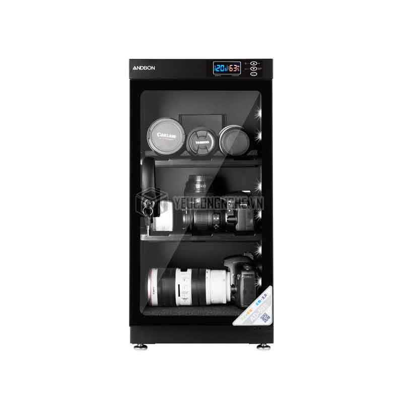 Tủ chống ẩm bảo quản máy quay, máy ảnh ANDBON-50S chính hãng 50 lít