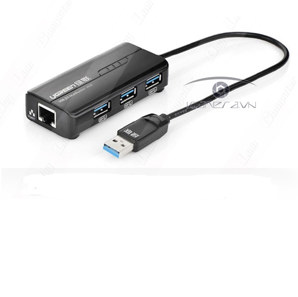 Ugreen 20265 Cáp USB 3.0 to Lan Gigabit 10/100/1000 + 3 Cổng USB 3.0 