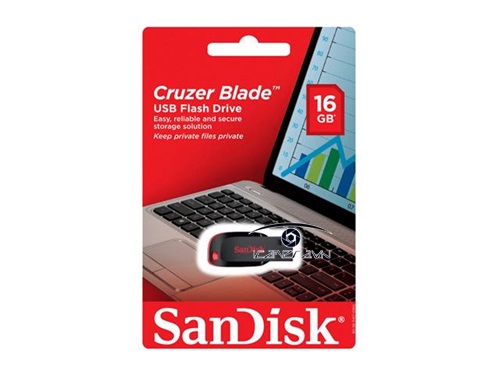 USB SanDisk Cruzer Blade CZ50 USB 2.0 16GB SDCZ50-016G-B35