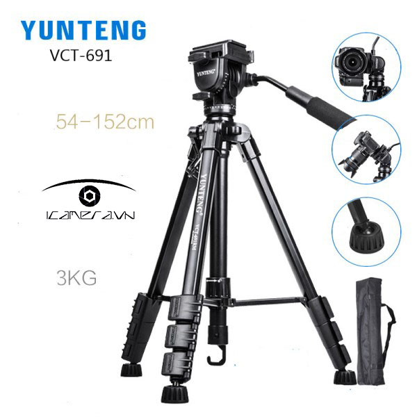 Chân Tripod máy ảnh Yunteng VCT-691