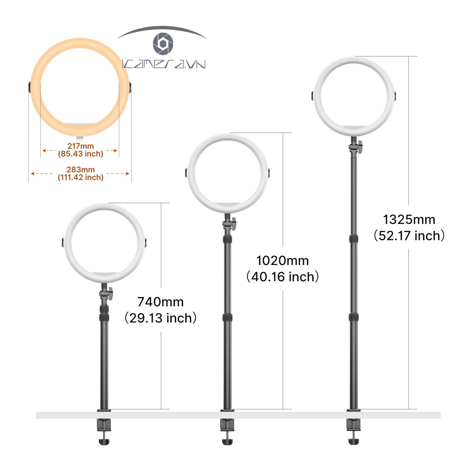 Đèn led ring VIJIM K10 RGB