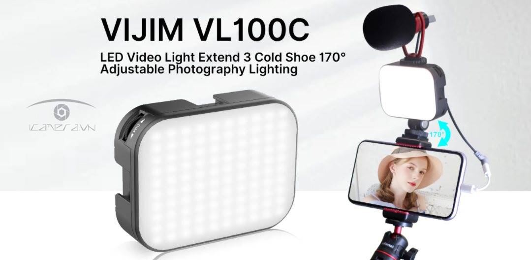 Đèn led VIJIM VL100c đổi màu 3200-5600K