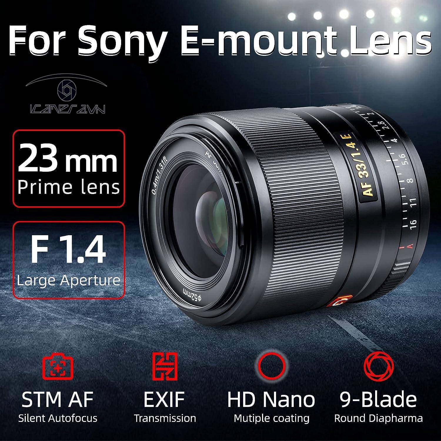 Ống kính Viltrox AF 33mm f / 1.4 for Sony E (Chính Hãng)