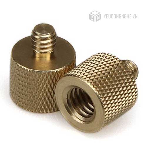 Ngoàm chuyển đổi 3/8 inch âm ra 1/4 inch dương hỗ trợ quay chụp