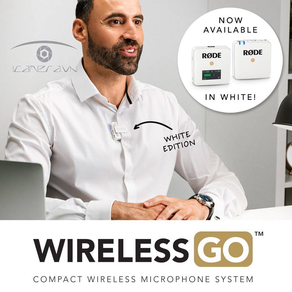 Mic thu âm Rode Wireless Go (White Edition)