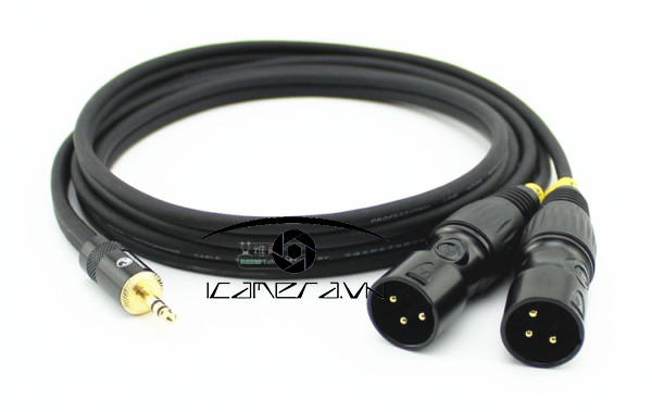 Dây giắc micro 3.5mm TRS ra hai đầu XLR đực