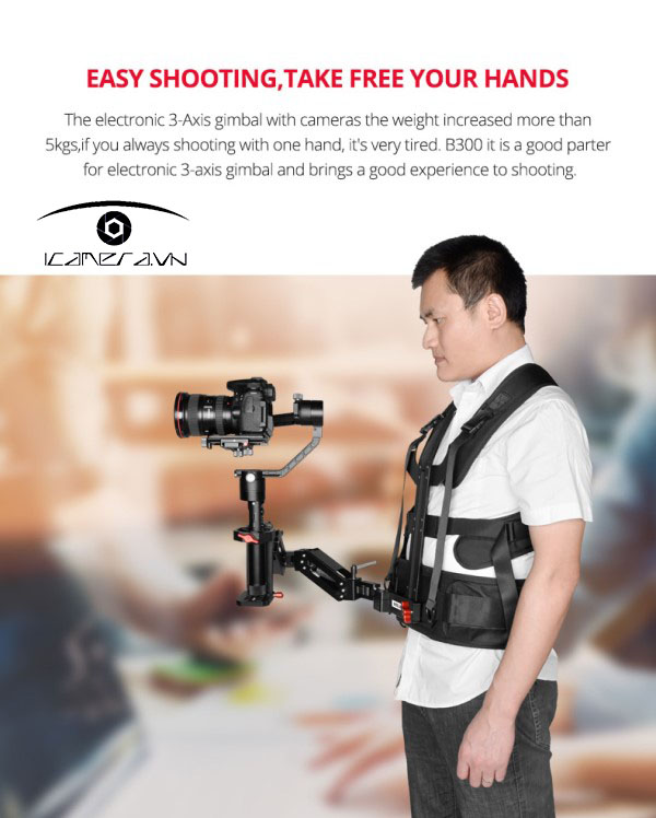 Áo giáp trợ lực và tay giảm sóc cho Gimbal chính hãng Yelangu