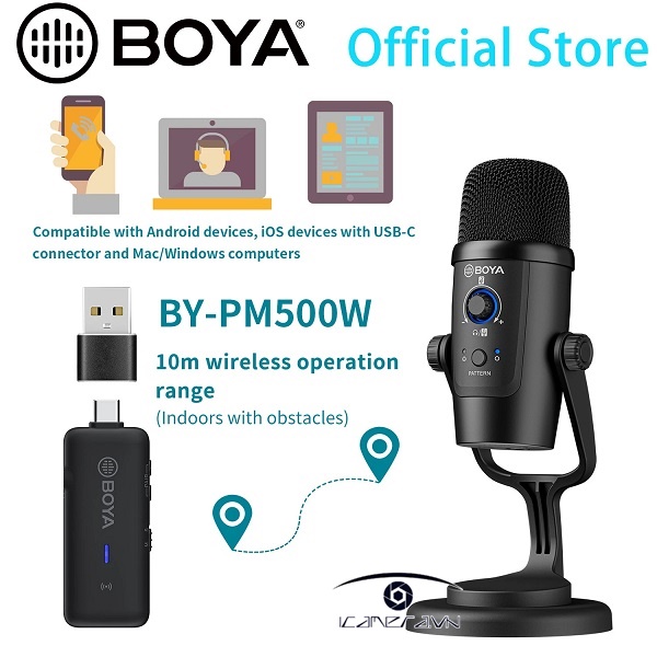 BOYA BY-PM500W - Mic thu âm không dây