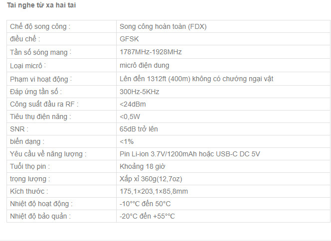 Tai nghe bộ đàm Saramonic WiTalk WT5D