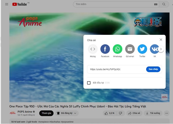 Cách lấy link video YouTube theo thời gian phát, vào xem không cần tua