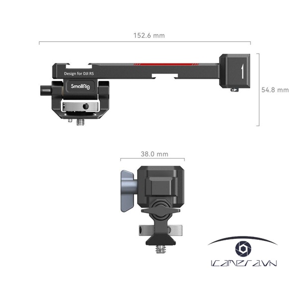 SmallRig Monitor Mounting Support for DJI RS 2 / RSC 2 / RS 3 / RS 3 Pro /RS 3 mini 3026