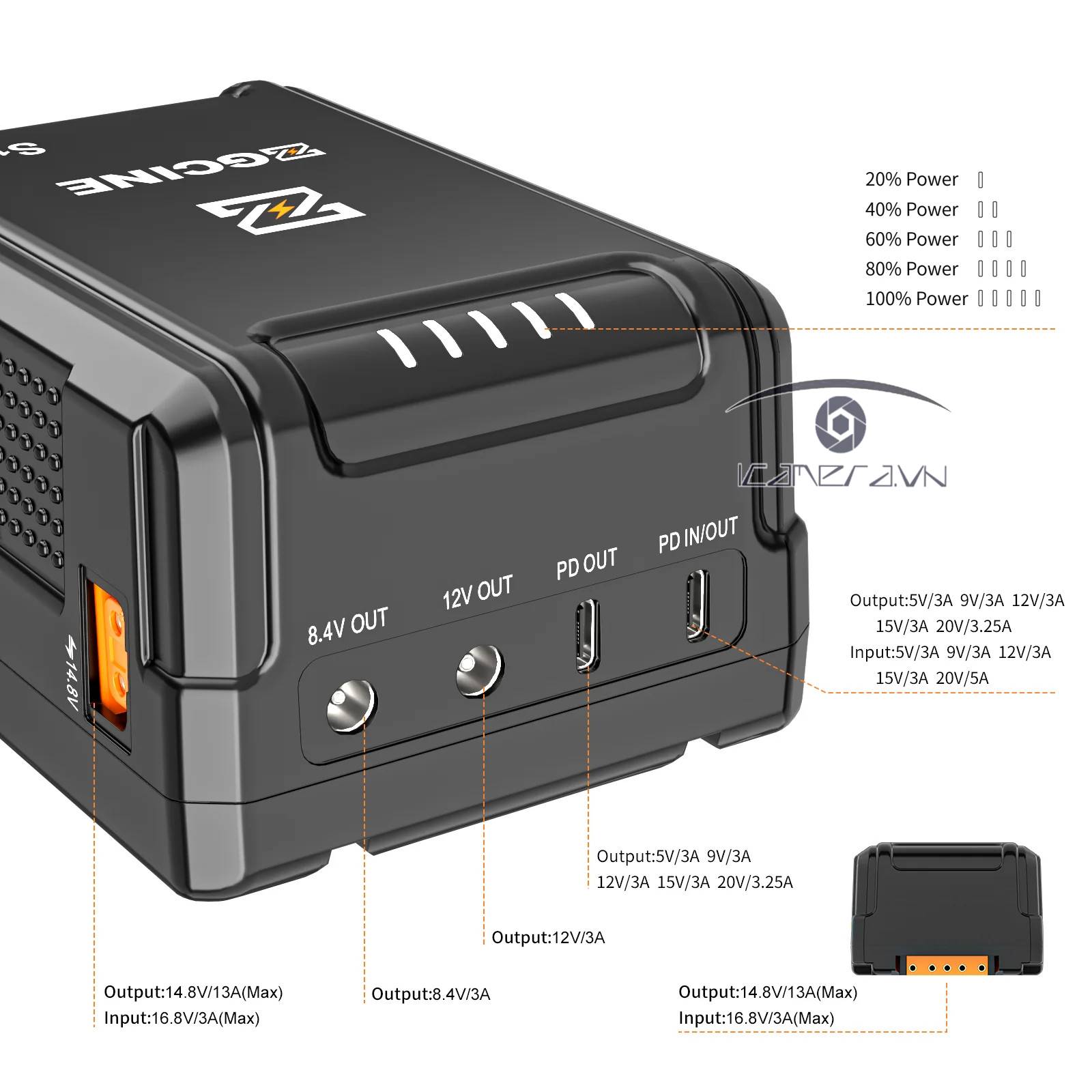 Pin V-mount ZGCINE ZG-S150 (135Wh)