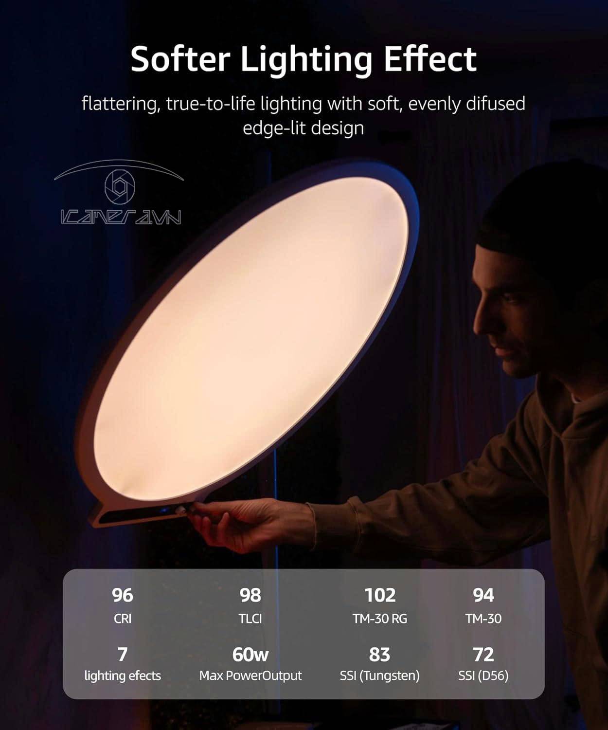 Đèn Led amaran Verge Max và khớp nối chân đèn Verge Max