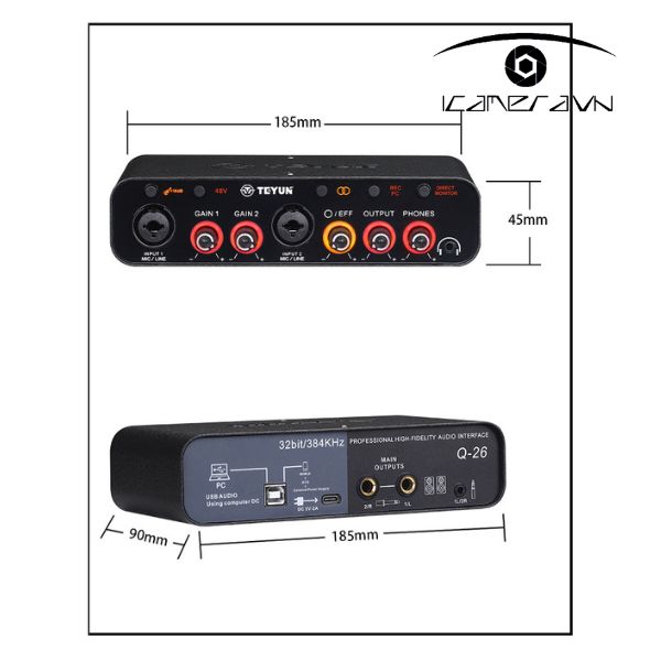 SoundCard thu âm Teyun Q-26