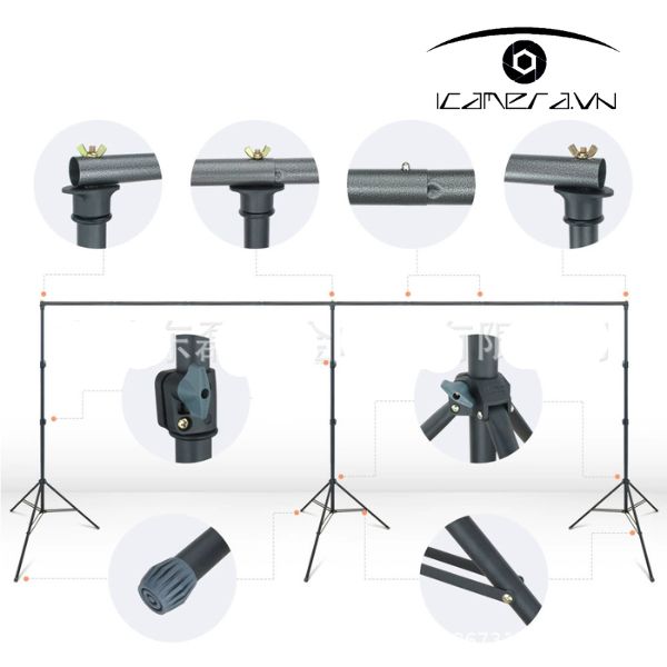 Khung treo phông di động chuyên nghiệp kích thước 2.8m x 6m