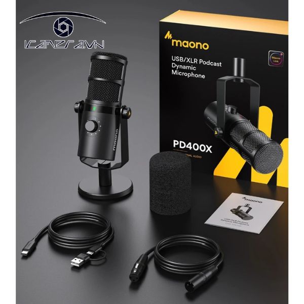 Mic thu âm Podcast Maono PD400X