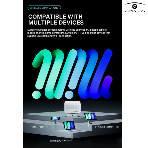 Máy chiếu mini P50 hệ điều hành Android độ phân giải Full HD 1080P