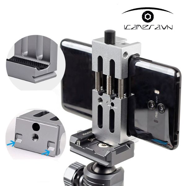 Kẹp điện thoại Xiletu XJ-8 thế hệ II hợp kim nhôm đa năng chính hãng giá tốt