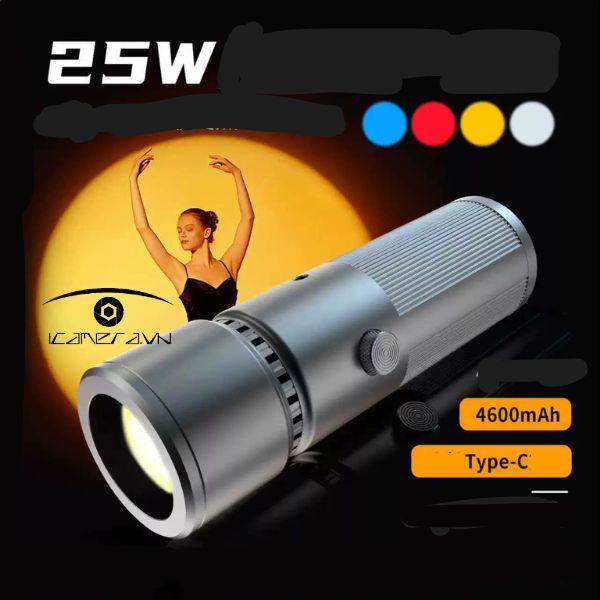 Đèn pin Led 4 màu 25W tạo hiệu ứng ánh sáng