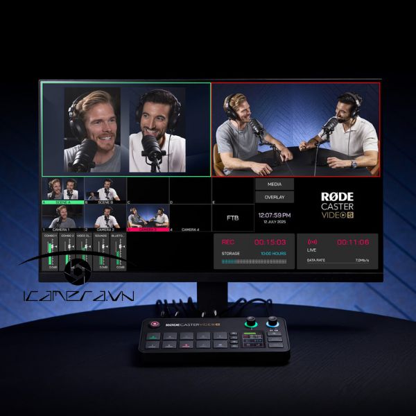 RodeCaster Video S bàn điều khiển âm thanh và video đa năng