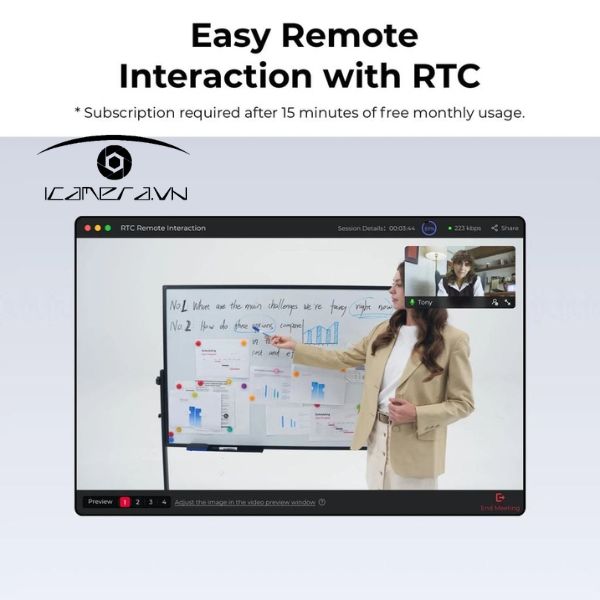 Webcam Obsbot Tiny 3 4K Ai PTZ