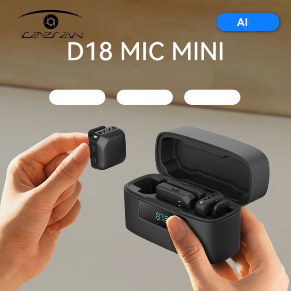 Micro không dây D18 Mic Mini Ai chính hãng giá rẻ