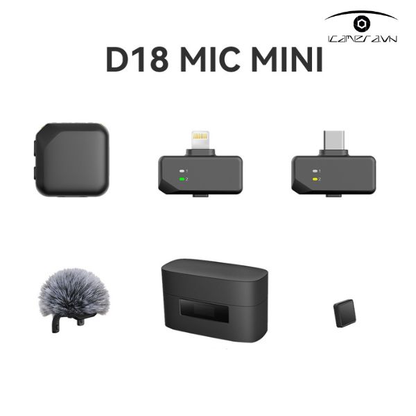 Micro không dây D18 Mic Mini Ai chính hãng giá rẻ