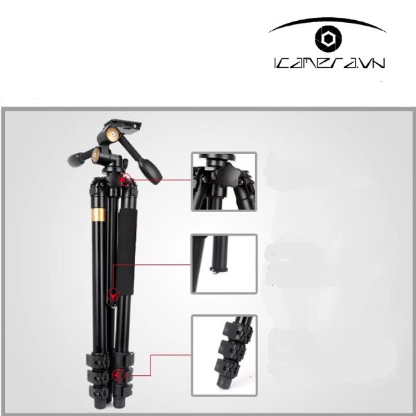 Chân máy ảnh Tripod Beike QZSD Q620