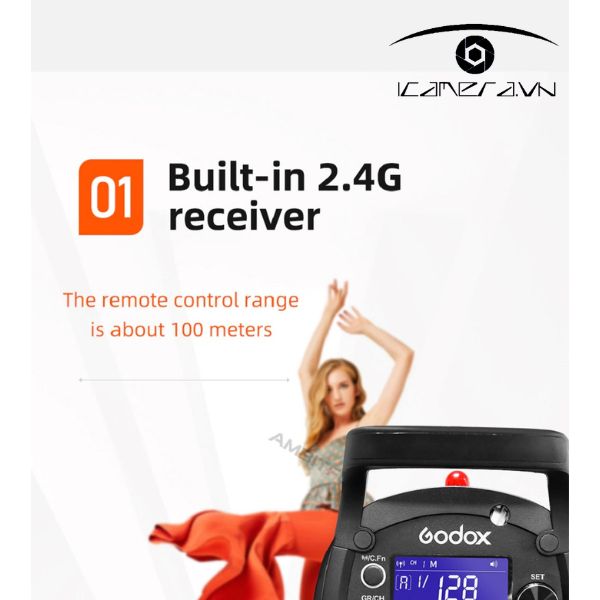 Đèn Flash Godox QT800II chụp hình Studio