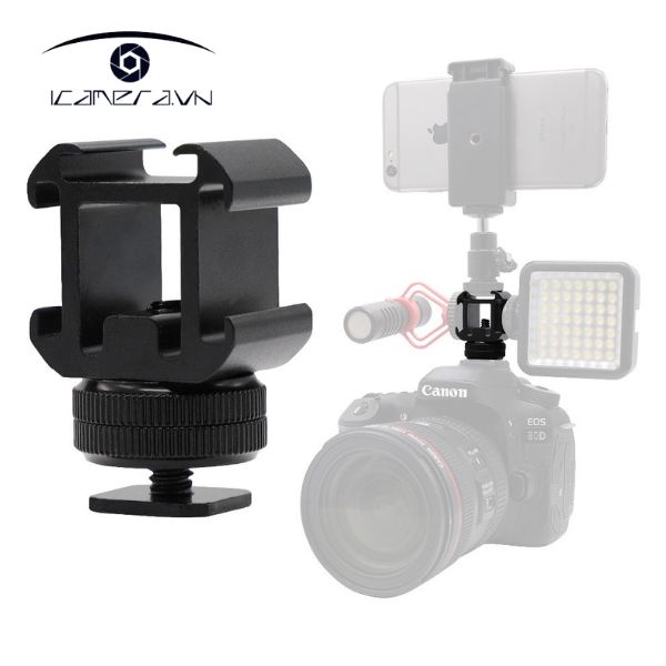 Mount gắn phụ kiện 3 Hot Shoe