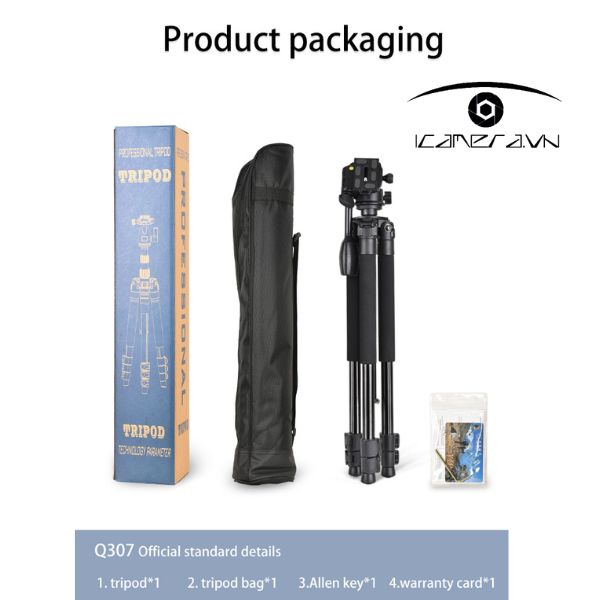Chân máy ảnh Tripod Beike QZSD Q307