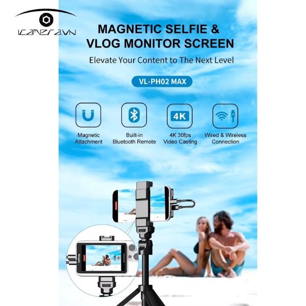 Màn hình Kingma VL-PH02 MAX theo dõi Selfie Vlog