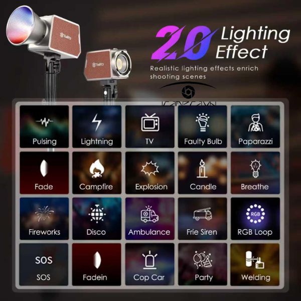 Đèn Led Tolifo PL-60RGB Video Light quay phim