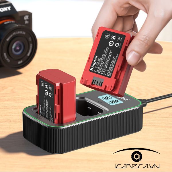 Combo 2 pin Kingma và 1 sạc đôi Kingma NP-FZ100