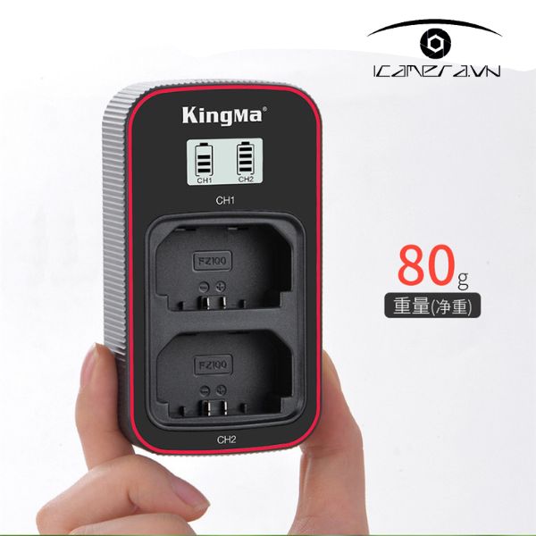 Combo 2 pin Kingma và 1 sạc đôi Kingma NP-FZ100