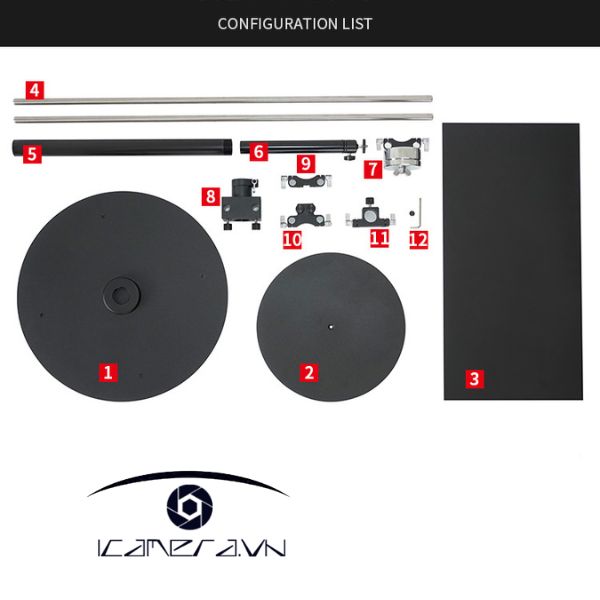 Bộ Bàn Xoay 360 độ Quay Chụp Sản Phẩm Chuyên Nghiệp