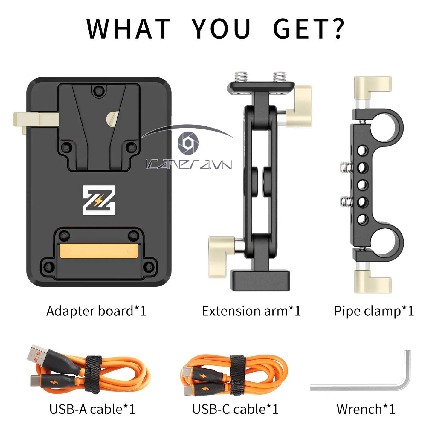 Tấm gắn pin V-mount ZGCINE VP2 KIT3