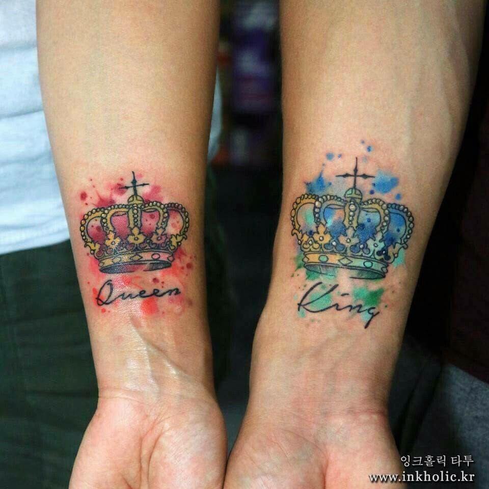 King  Queen  tattootiktok fyp coupletattoo xămhìnhnghệthu   TikTok