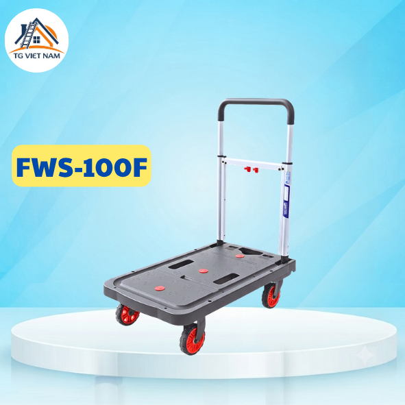 Xe đẩy hàng Nikawa siêu gấp gọn tải trọng 100kg FWS-100F