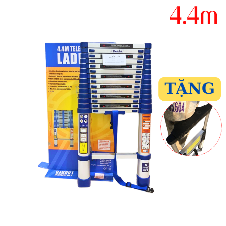 Thang nhôm rút đơn Daichi DX-N44 (4.4m) đai xanh