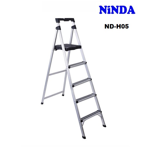 Thang nhôm ghế gia đình 5 bậc Ninda ND-H05