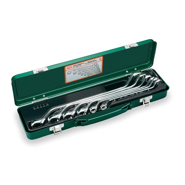 Bộ cà lê 2 đầu tròng cong 45 độ TONE 2600M