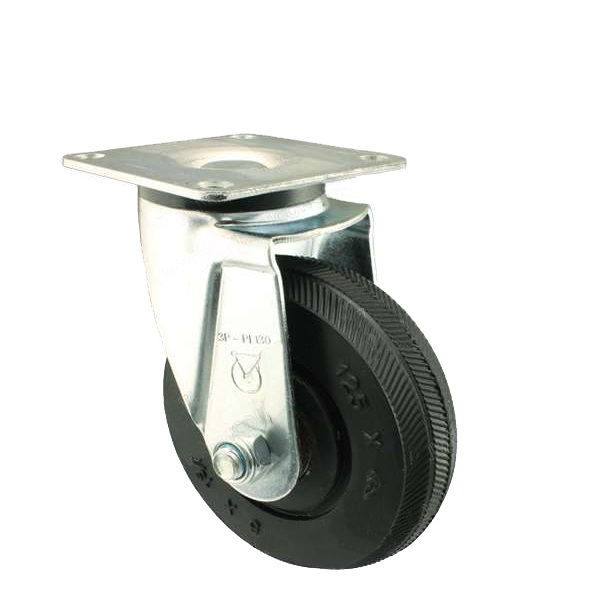 Bánh xe cao su DPL130 quay (125mm)