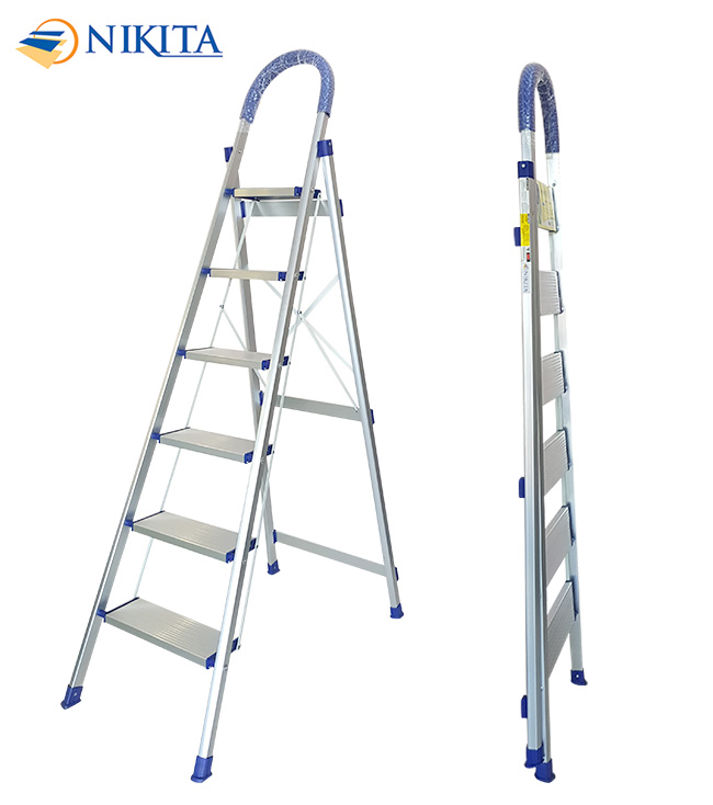 Thang nhôm ghế 6 bậc Nikita NKT -DL06