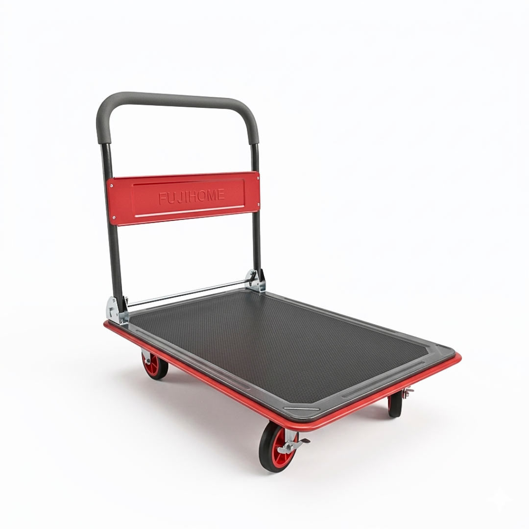 Xe đẩy hàng 4 bánh sàn thép Fujihome SH-300N