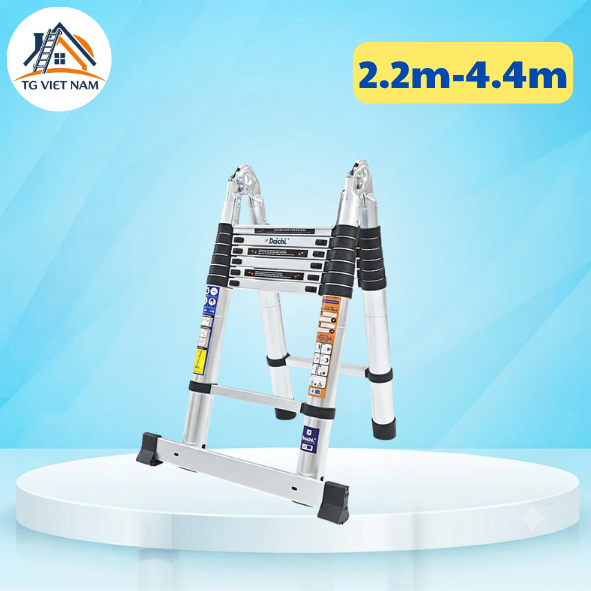 Thang rút chữ a Daichi màu đen 2.2+2.2m TDA-22+22