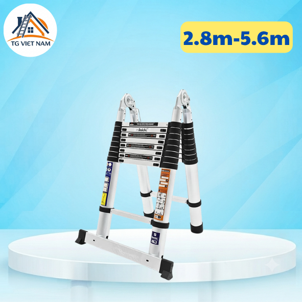 Thang rút chữ a Daichi màu đen 2.8+2.8m TDA-28+28