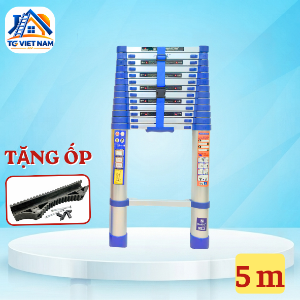 Thang rút đơn Daichi màu xanh 5.0m TDA-50X (TẶNG ỐP)