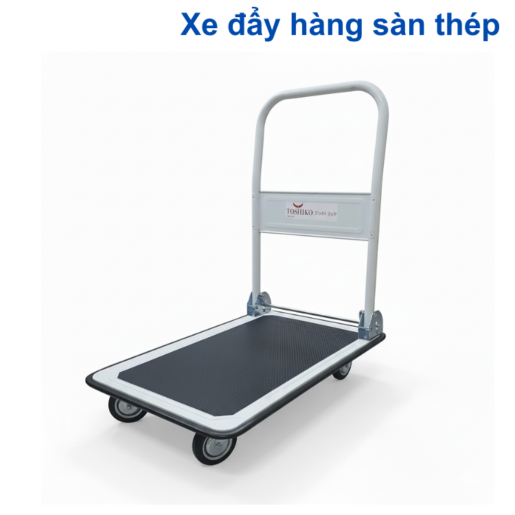 Xe đẩy hàng 4 bánh sàn thép TSK-150